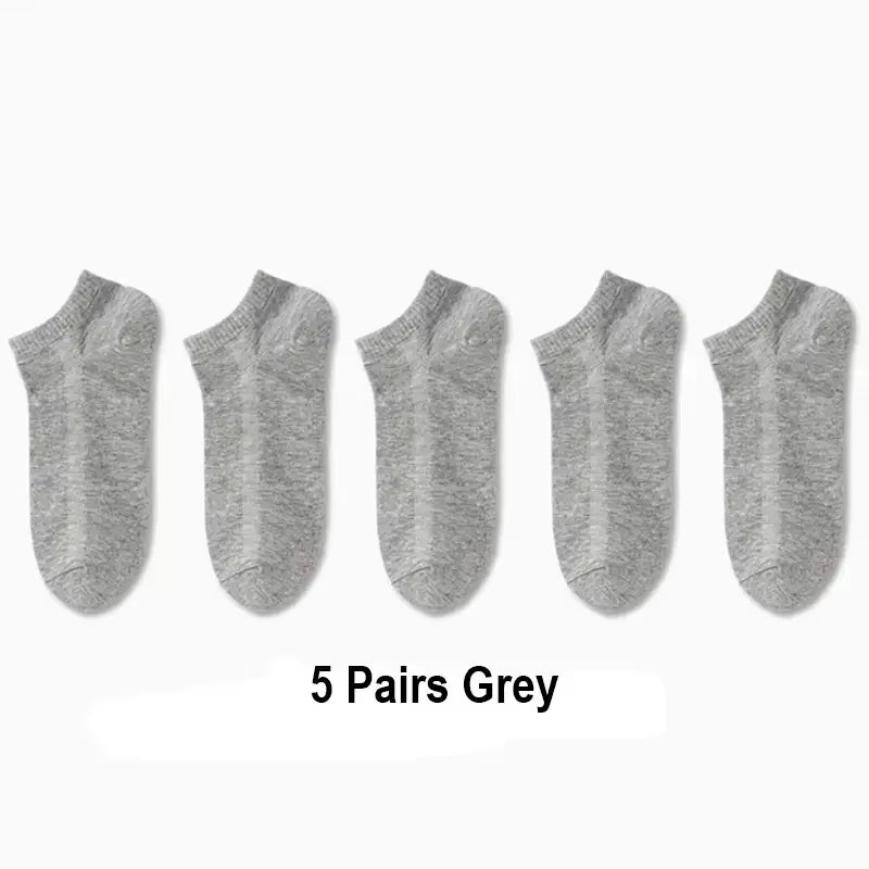 5/10 /20/30 Pairs Unisex Casual Plain Color Boat Socks Thin Breathable Comfy anti Odor Sweat-Absorbing Ankle Socks for Men Women